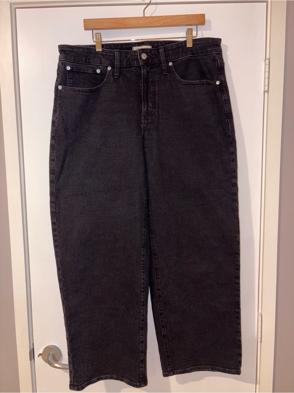 Madewell High-Waist Black 'Perfect Vintage Wide-Leg Jean'